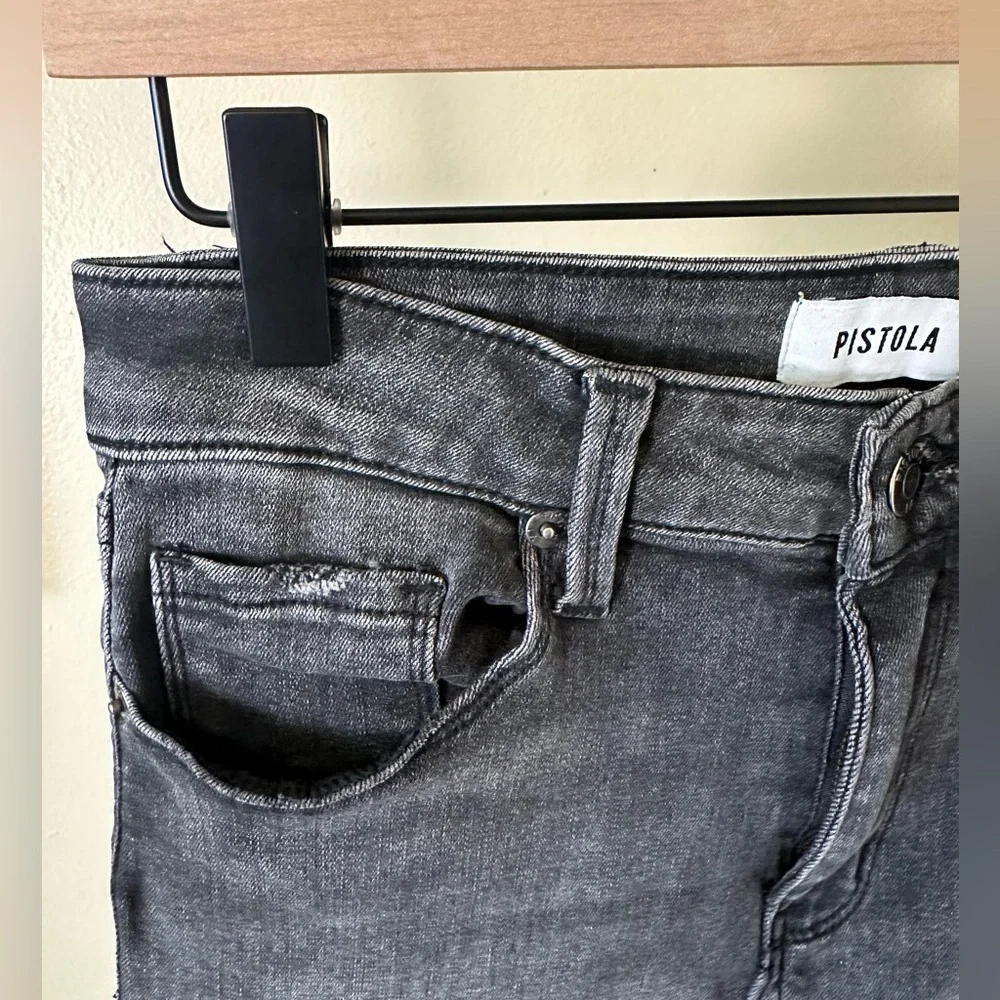 Pistola Dana Bootcut Jeans in Washed Black Size 26 - Picture 6 of 12